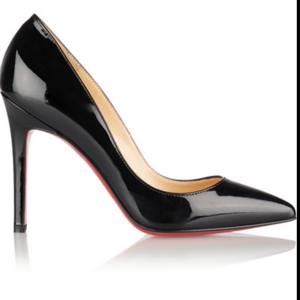 Christian Louboutin Pigalle 100 black patent 39